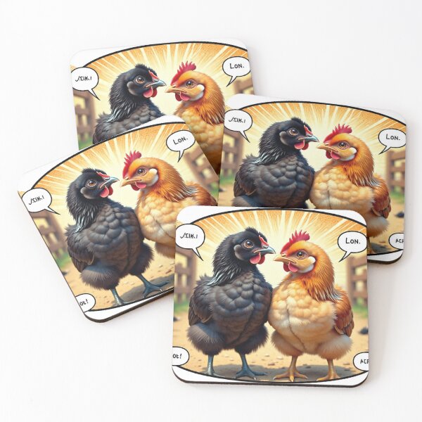 Item preview, Black Australorp & Rhode Island Red Chickens Talking designed and sold by pbchan.