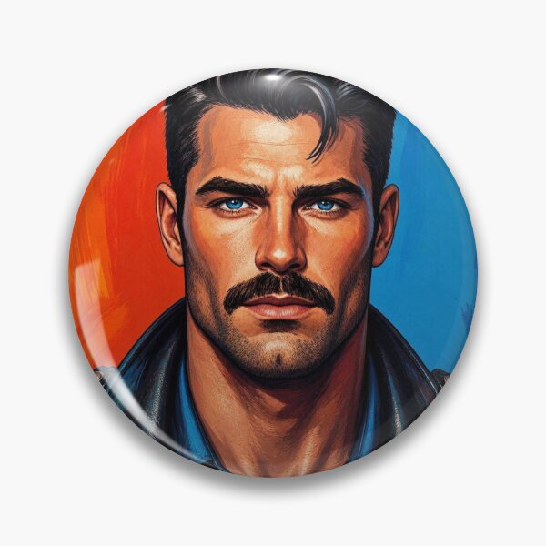 Item preview, 1970's Gay Leather Daddy Retro Color Pop Art Design designed and sold by ItsAKinkThing.