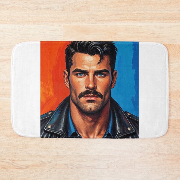 Item preview, 1970's Gay Leather Daddy Retro Color Pop Art Design designed and sold by ItsAKinkThing.