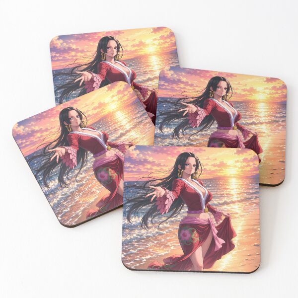 Item preview, Boa Hancock One Piece Radiant Beach Sunset Walk designed and sold by earlobejerk.