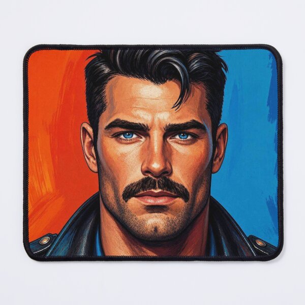 Item preview, 1970's Gay Leather Daddy Retro Color Pop Art Design designed and sold by ItsAKinkThing.