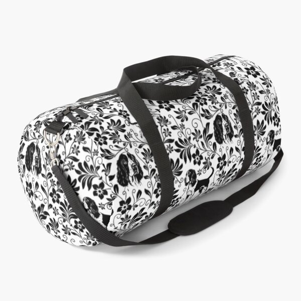 Item preview, Springer Spaniel Floral Pattern | Elegant Botanical Dog Design Black designed and sold by WildLakePatterns.
