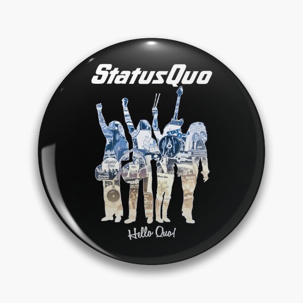 Item preview, Status Quo Hello Quo Blue Tone Silhouettes designed and sold by WestleyCarter.