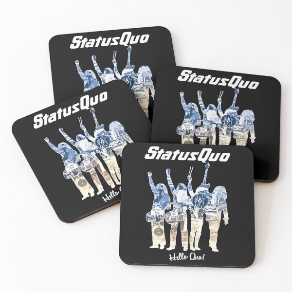 Item preview, Status Quo Hello Quo Blue Tone Silhouettes designed and sold by WestleyCarter.