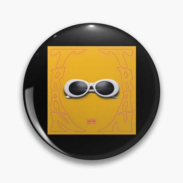 Item preview, Oval Sunglasses Yellow Background Wavy Pink Outline designed and sold by lacnghia9645f.
