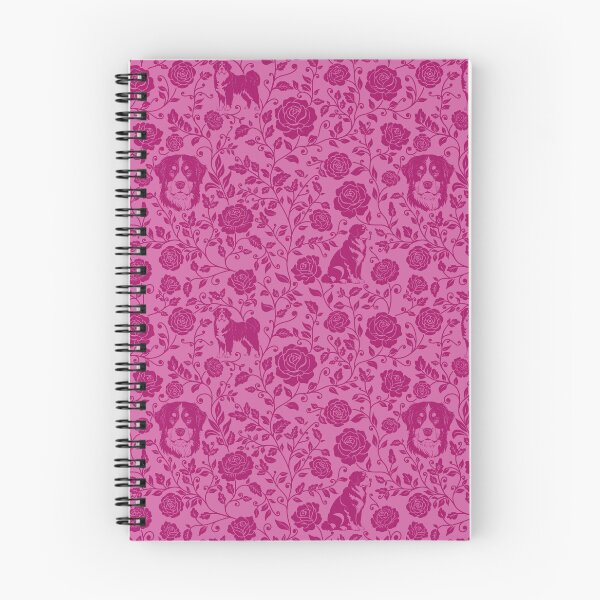 Item preview, Bernese Mountain Dog Floral Pattern | Elegant Botanical Dog Design Pink designed and sold by WildLakePatterns.