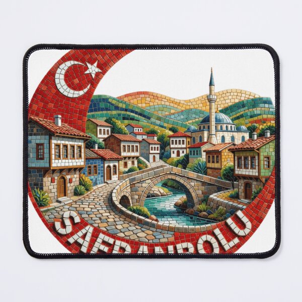 Item preview, Safranbolu Ottoman Mosaic Travel Sticker Summer Souvenir designed and sold by Imaginarium of Chaos falcon88 .