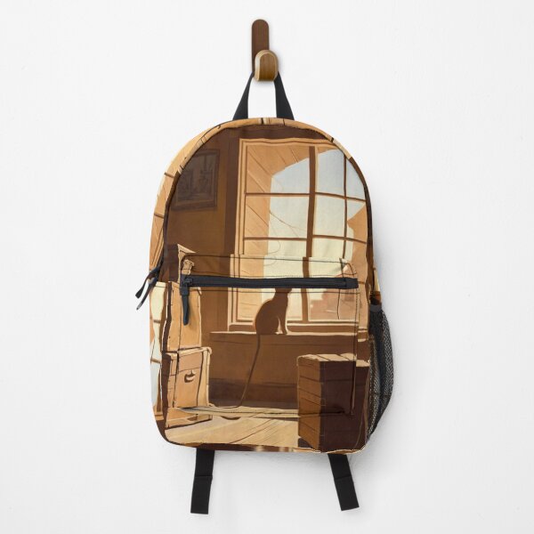 Item preview, Illustration - Solitary Feline, Pictorial Interior Scene designed and sold by World-Pets.