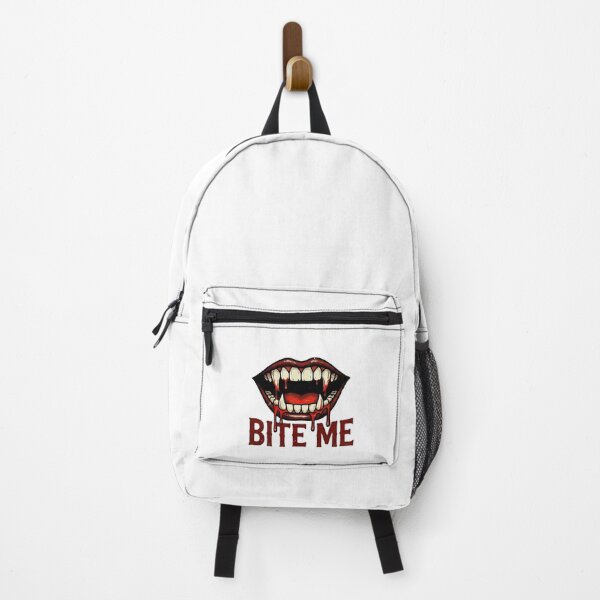 Item preview, Vintage Vampire Fangs Bite Me Bloody Teeth Halftone Comic Art T-Shirt designed and sold by BKSARYLIFE.