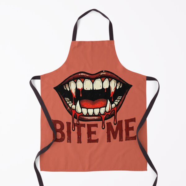 Item preview, Vintage Vampire Fangs Bite Me Bloody Teeth Halftone Comic Art T-Shirt designed and sold by BKSARYLIFE.