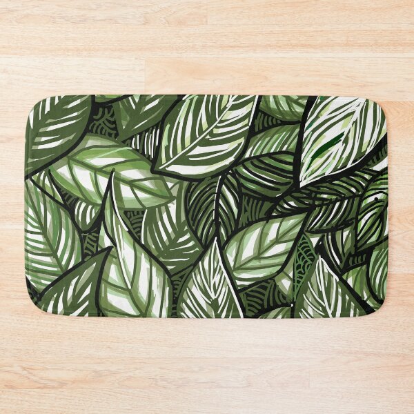 Item preview, Lush Botanical Leaf Pattern Hand Drawn Jungle Art designed and sold by Cloud-Siren.