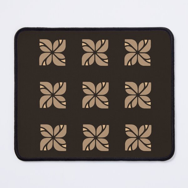 Item preview, Minimalist Leaf Grid Pattern in Warm Beige designed and sold by Jyoti Digital Artist.