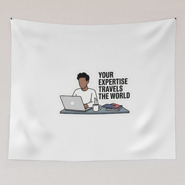 Item preview, Your Expertise Travels the World designed and sold by NiftyWrx.