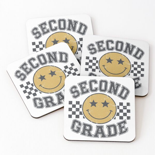 Item preview, Second Grade Smiley Face Art Print - Retro Groovy Star Eyes Back to School Student Gift designed and sold by raedattia.