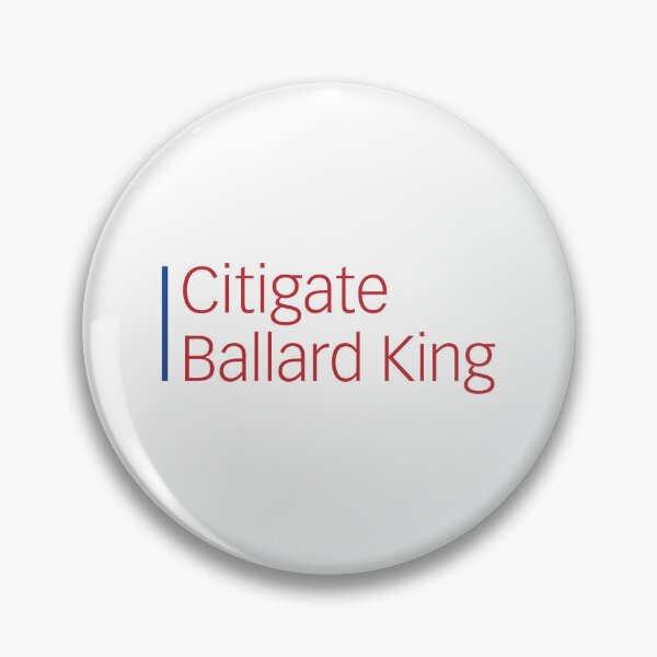 Item preview, Citigate Ballard King Modern Red Typography designed and sold by liohfre.