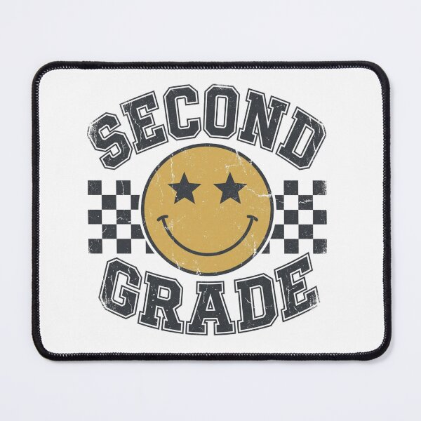 Item preview, Second Grade Smiley Face Art Print - Retro Groovy Star Eyes Back to School Student Gift designed and sold by raedattia.