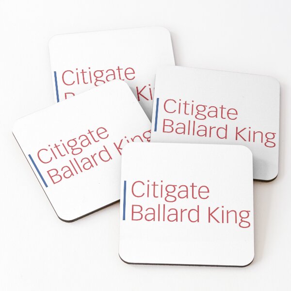 Item preview, Citigate Ballard King Modern Red Typography designed and sold by liohfre.