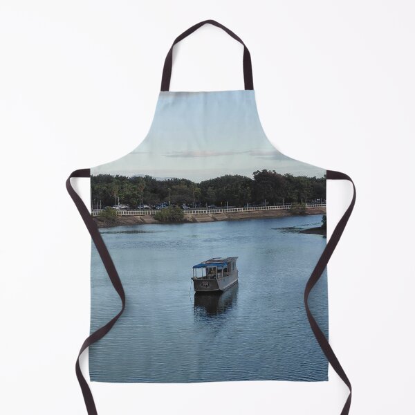 Item preview, A boat at South Townsville River during sunset designed and sold by pbchan.