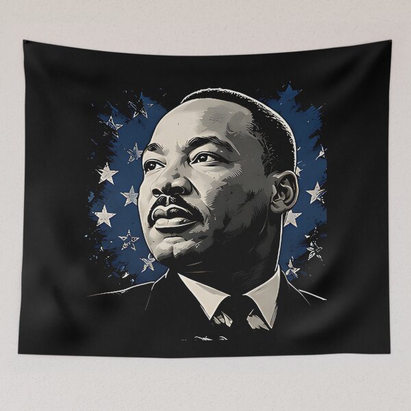 Item preview, Martin Luther King Jr. Patriotic Portrait T-Shirt designed and sold by DealNest.