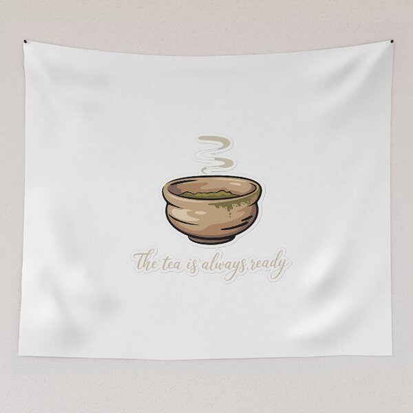 Item preview, Matcha Aesthetic Tea Bowl with Calligraphy designed and sold by NiftyWrx.