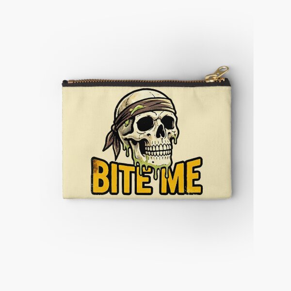 Item preview, Zombie Skull Bandana Bite Me Slime Comic Art Illustration designed and sold by BKSARYLIFE.