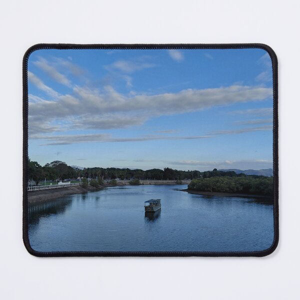Item preview, A boat at South Townsville River during sunset designed and sold by pbchan.