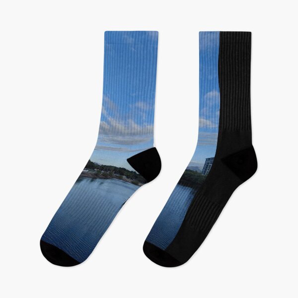 Item preview, A boat at South Townsville River during sunset designed and sold by pbchan.