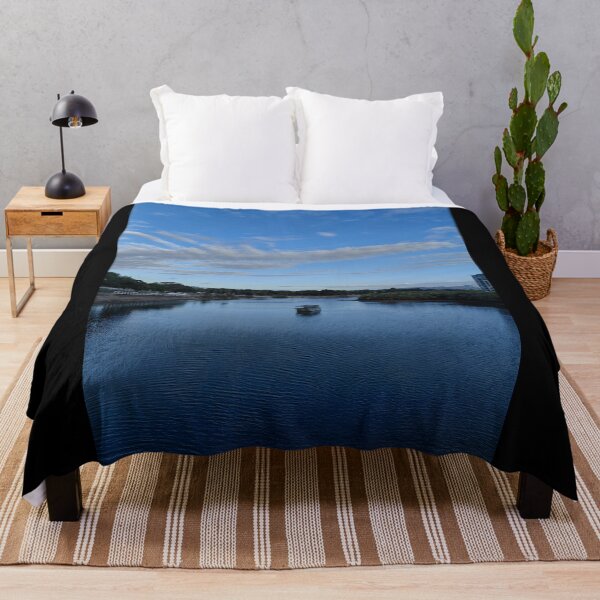 Item preview, A boat at South Townsville River during sunset designed and sold by pbchan.