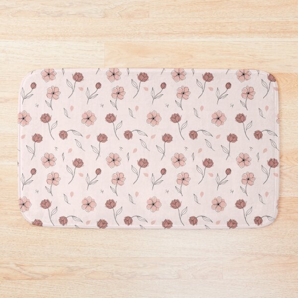Item preview, Pink Poppy Flower Pattern – Boho Botanical Line Art Print designed and sold by NuvoraNest.