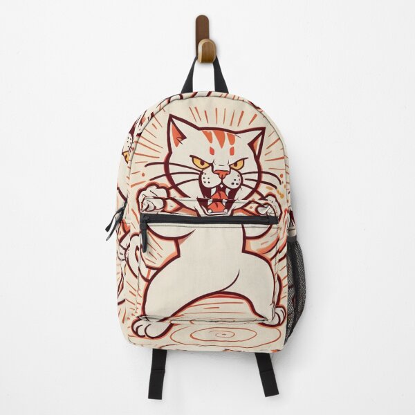 Item preview, Illustration - Stylized Aggressive Feline, Energetic Manga Expression designed and sold by World-Pets.