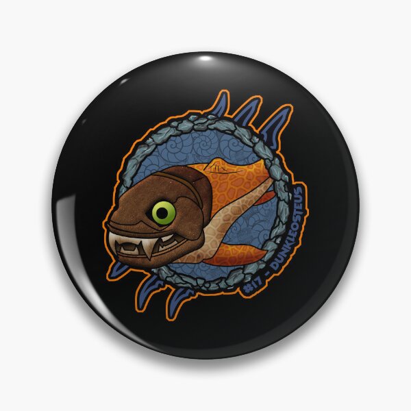 Item preview, Dunkleosteus | Pocket Dinosaurs #17 | Cute Chibi Prehistoric Fish designed and sold by Grimtech Workshop.