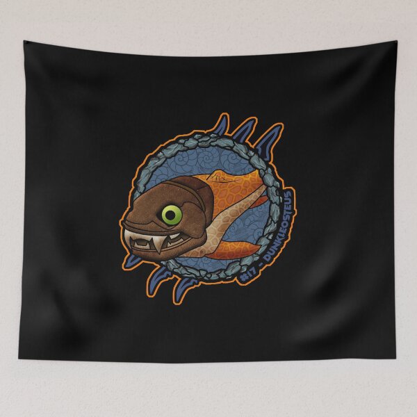 Item preview, Dunkleosteus | Pocket Dinosaurs #17 | Cute Chibi Prehistoric Fish designed and sold by Grimtech Workshop.