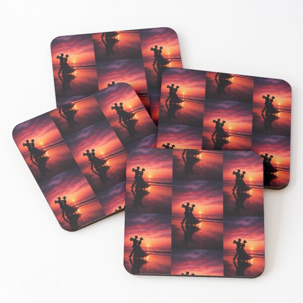Item preview, Romantic Couple Dancing at Sunset Beach designed and sold by AnamikaArtVibe.