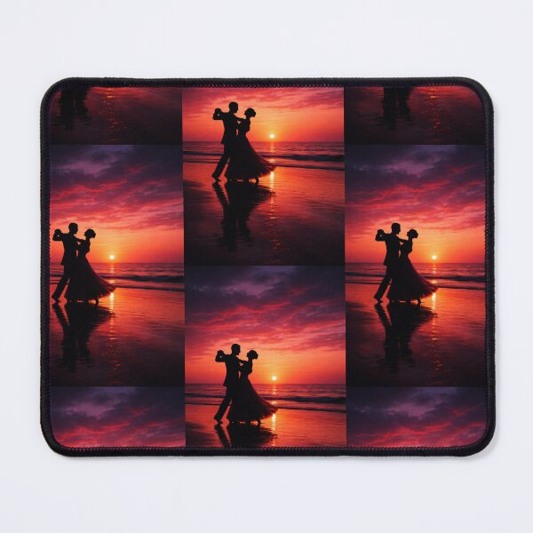 Item preview, Romantic Couple Dancing at Sunset Beach designed and sold by AnamikaArtVibe.