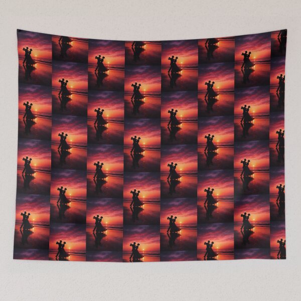 Item preview, Romantic Couple Dancing at Sunset Beach designed and sold by AnamikaArtVibe.