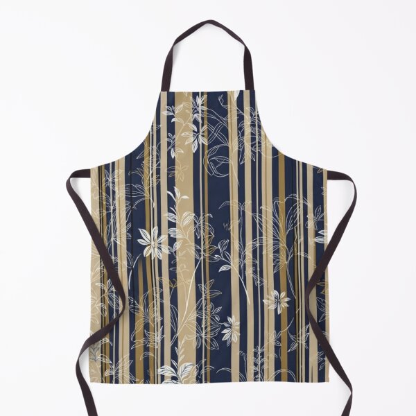 Item preview, Modern Japanese Kimono Stripe with Elegant Floral Line Art Pattern designed and sold by Kokeshidreams.