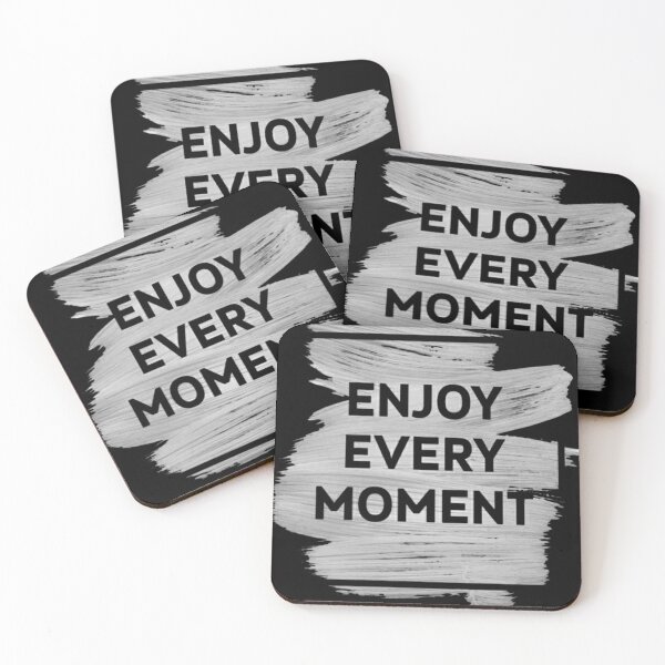 Item preview, Enjoy Every Moment Typography Design | Inspirational Vertical Quote Graphic designed and sold by RajDeals.