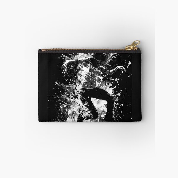 Item preview, Street Dancer in Fedora with Ink Splatter Monochrome Motion Art designed and sold by inkoutninja.