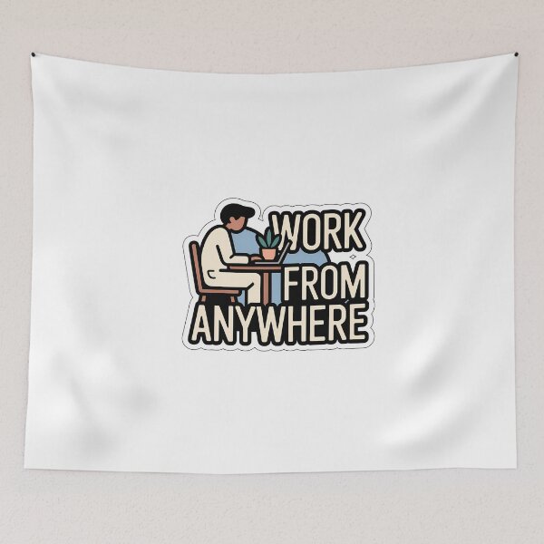 Item preview, Work From Anywhere Minimalist designed and sold by NiftyWrx.