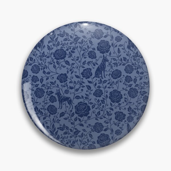 Item preview, Belgian Malinois Floral Pattern | Elegant Botanical Dog Design Blue designed and sold by WildLakePatterns.