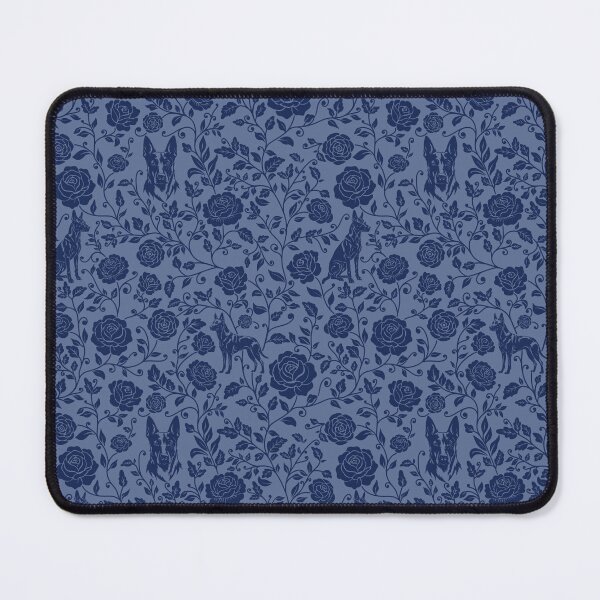 Item preview, Belgian Malinois Floral Pattern | Elegant Botanical Dog Design Blue designed and sold by WildLakePatterns.