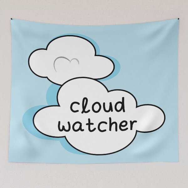 Item preview, Cloud watcher cloud watching hobby designed and sold by fluffyfamcraft.