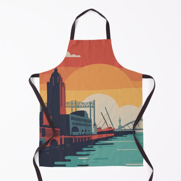 Item preview, LIVERPOOL Travel Art – Modern Waterfront City Illustration designed and sold by MarkedArtPrints.