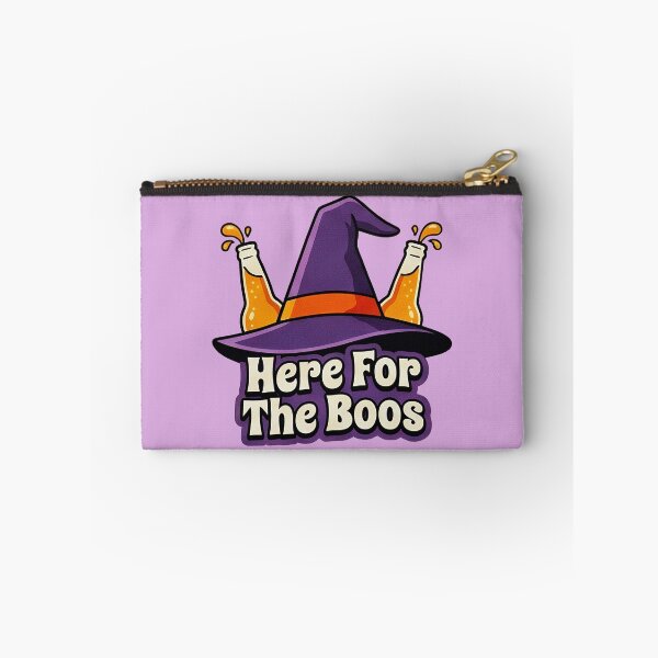 Item preview, Here For The Boos Witch Hat Beer Bottles Halloween Pun Graphic designed and sold by BKSARYLIFE.