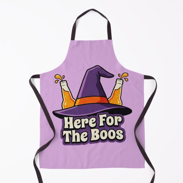 Item preview, Here For The Boos Witch Hat Beer Bottles Halloween Pun Graphic designed and sold by BKSARYLIFE.