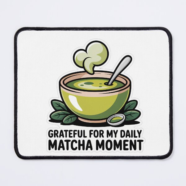 Item preview, Cute Matcha Bowl with Tea Leaves designed and sold by NiftyWrx.