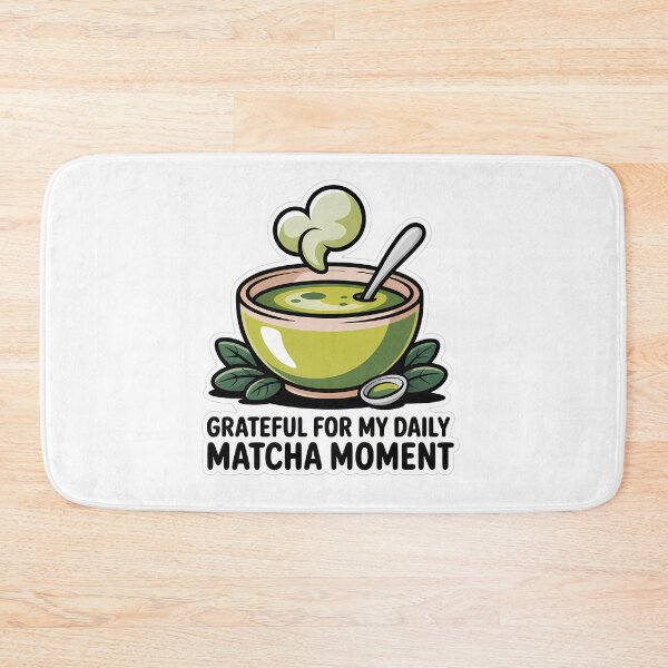 Item preview, Cute Matcha Bowl with Tea Leaves designed and sold by NiftyWrx.