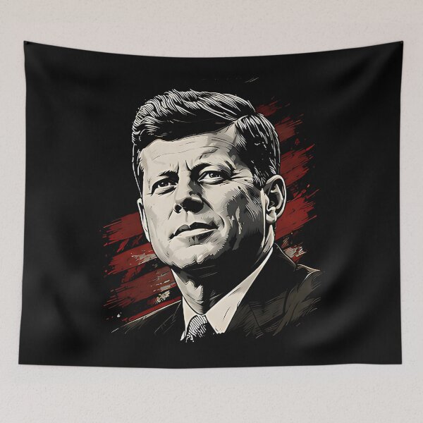 Item preview, John F. Kennedy Patriotic Portrait T-Shirt designed and sold by DealNest.