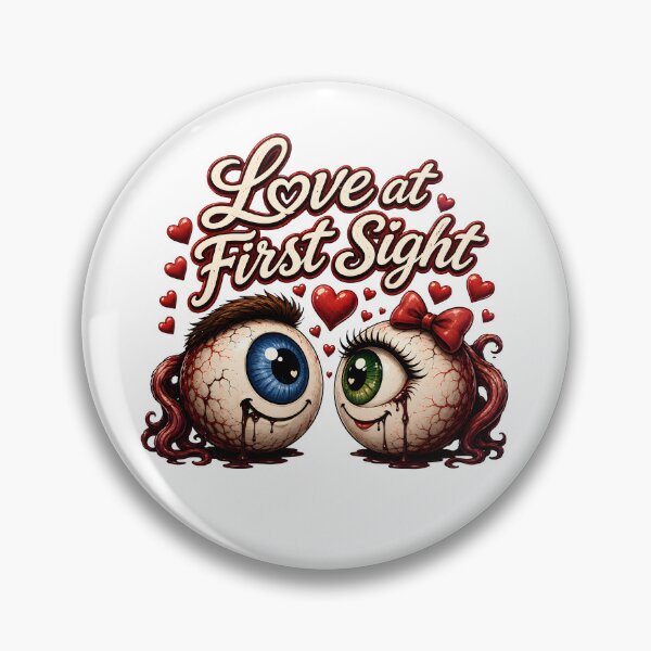 Item preview, Love at First Sight - Funny Eyeball Couple Horror Romance T-Shirt designed and sold by HorrorWorldWeb.