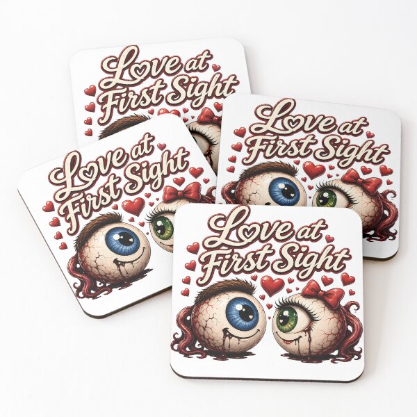 Item preview, Love at First Sight - Funny Eyeball Couple Horror Romance T-Shirt designed and sold by HorrorWorldWeb.